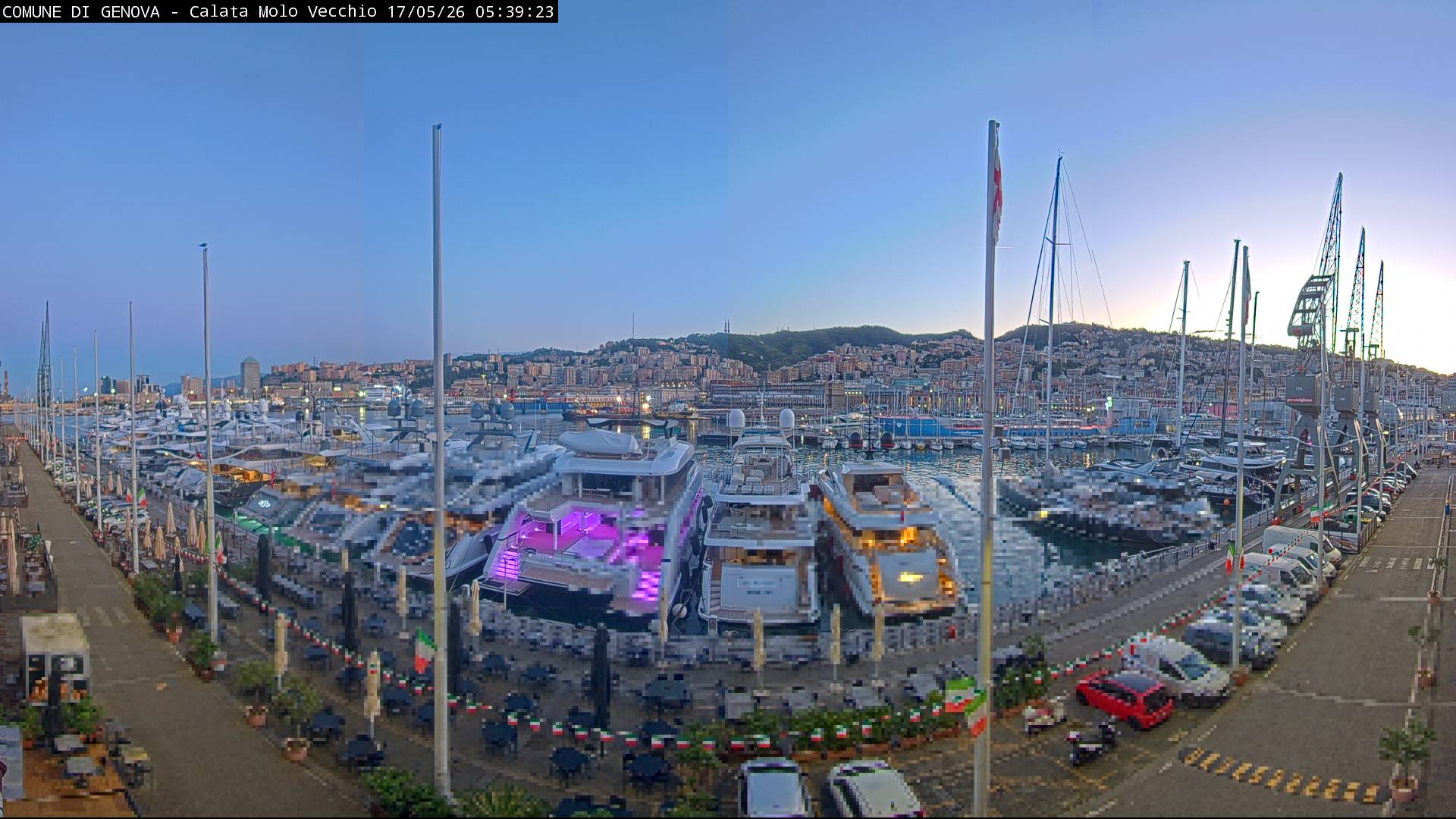 Genoa Calata Molo Vecchio Live Webcam